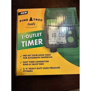 Pine Tree Tools - 1‎ outlet timer - hose timer for automatic watering - new